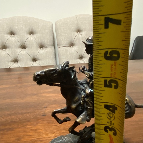 Trooper of the Plains by Frederic Remington Pure Bronze Collectible Sculpture - Picture 11 of 12